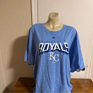 Majestic Blue Kansas City Royals Short Sleeve Tee